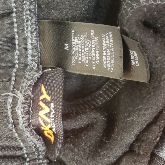 𝅺dkny active sweat pants men's size medium black and gray.  EUC - Picture 5 of 6